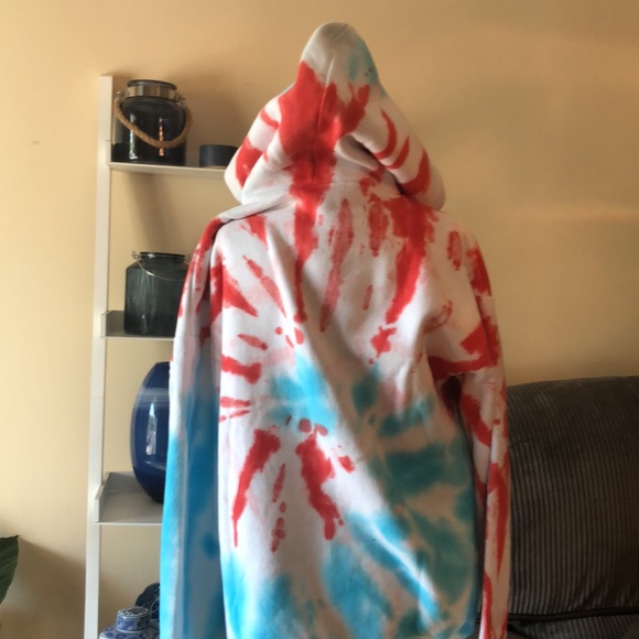 CRIMINAL DAMAGE tie dye hoodie size medium - Picture 14 of 16